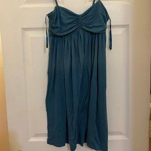 Loft teal spaghetti strap dress - XS